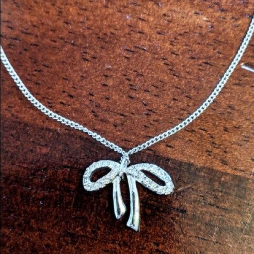 Swarovski Bow Pendant Necklace